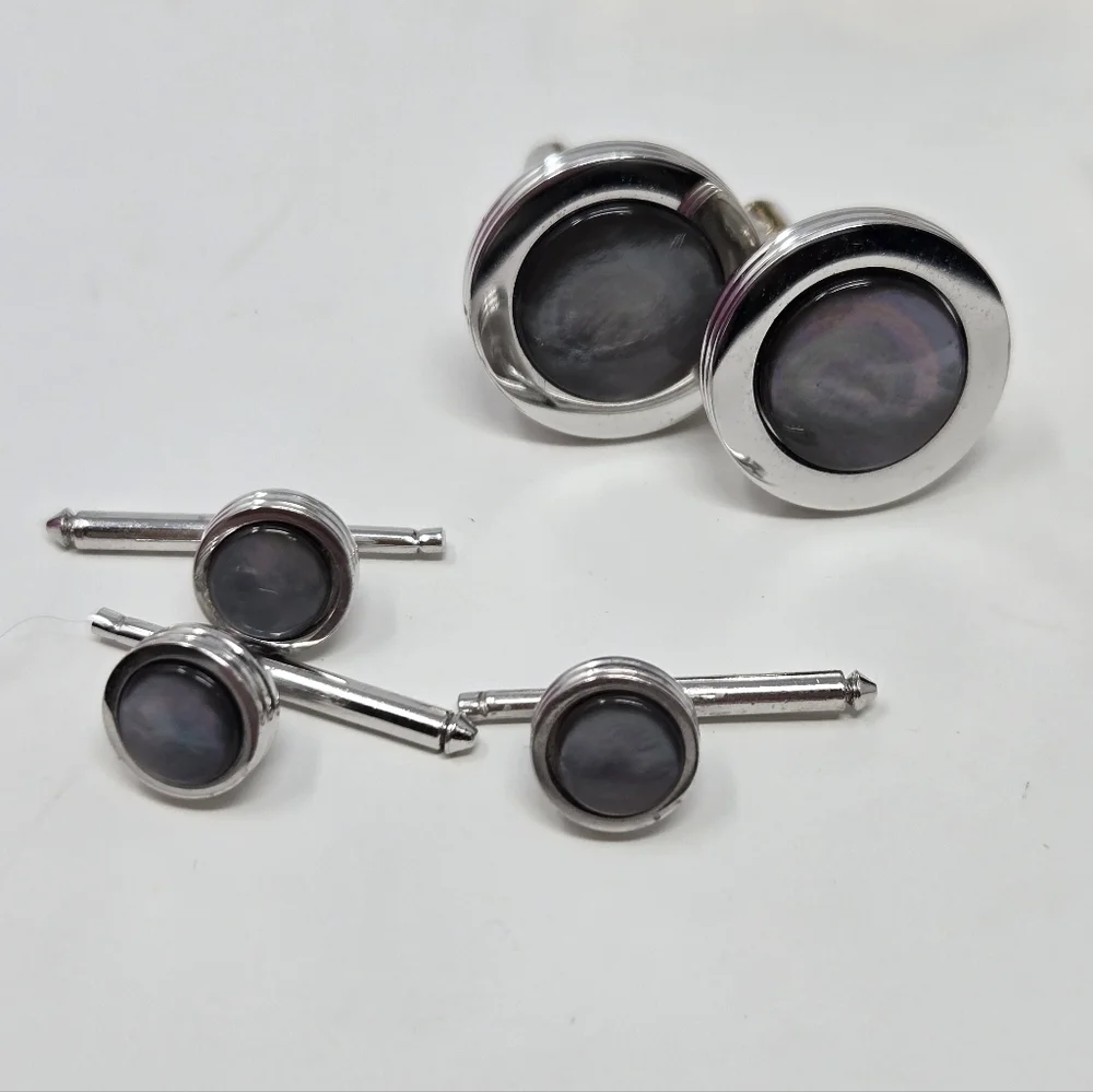 VINTAGE MENSWEAR ACCESSORY BUNDLE LOT OF 16 CUFFLINKS COLLAR BAR TIE PIN JEWELRY